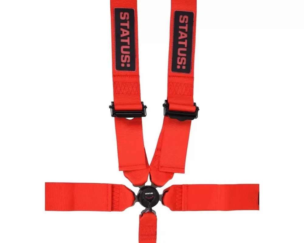 5 Point Camlock Harness Red Status Racing - SRSB5.R
