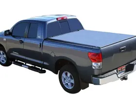 Truxedo 5 Feet 7 Inch Deuce Without Deck Rail System Black Black Soft Folding Toyota Tundra 2022-2024