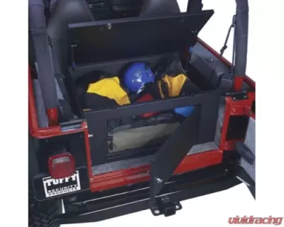 Tuffy Security Steel Black Mid-Size SUV Rear Cargo Lockbox - 046-01