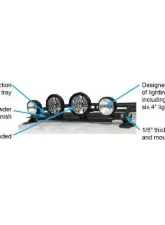 Tuffy Security Black Light Bar Mounting Kit Toyota FJ Cruiser 2007-2014                                     - 147-01 - Image 4