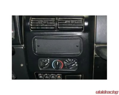 Tuffy Security Black Stereo Dash Cutout Cover - 151-01