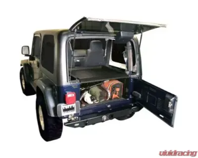Tuffy Security Black Deluxe Cargo Enclosure Jeep Wrangler 1987-2006 - 240-01