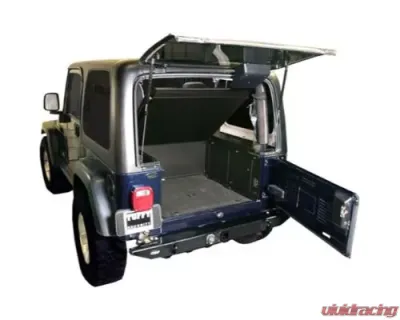 Tuffy Security Black Deluxe Cargo Enclosure Jeep Wrangler 1987-2006 - 240-01