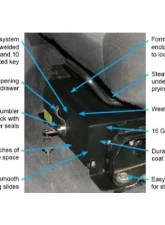 Tuffy Security Front Driver Side Underseat Drawer Jeep Wrangler 1997-2006                                     - 248-01 - Image 5