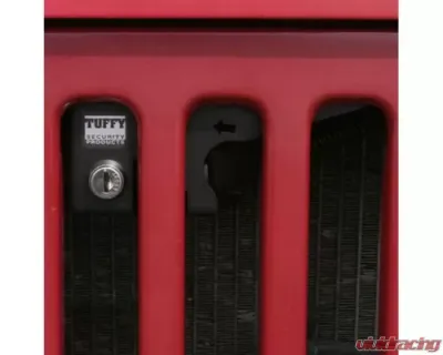 Tuffy Security Black Hood Lock Jeep Wrangler 1987-1995 - 295-01