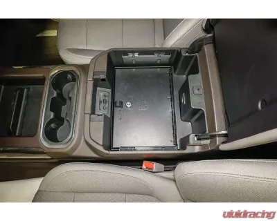 Tuffy Security Console Safe Chevrolet Silverado | GMC Sierra with Flow-thru Console 2019+ - 356-01