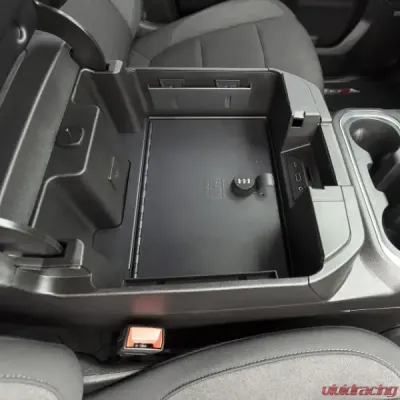 Tuffy Security Console Safe w/ 3 Digit Combination Lock Black Chevrolet Silverado | GMC Sierra 2019-2024 - 356-01-A