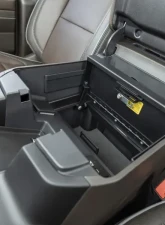 Tuffy Security Console Safe w/ Wireless Charging Pad & Standard Key Lock Black Chevrolet Silverado | GMC Sierra 2021-2024                                     - 393-01 - Image 4