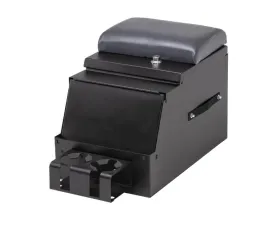 Tuffy Security 12.5in Black Universal Deluxe Stereo Console with Charcoal Gray Armrest