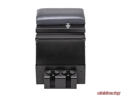 Tuffy Security 12.5in Black Universal Deluxe Stereo Console with Charcoal Gray Armrest - 017-C03