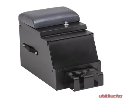 Tuffy Security 12.5in Black Universal Deluxe Stereo Console with Charcoal Gray Armrest - 017-C03