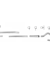 ETL Performance 4" Aluminized Steel Turbo Back Single Side Exhaust System Ford F-250 | F-350 1999-2003                                     - 332006A - Image 4