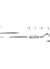 ETL Performance 4" Stainless Steel w/o Muffler Turbo Back Single Side Exhaust System Ford F-250 | F-350 1999-2003                                     - 332006S-WOM - Image 2