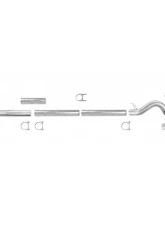 ETL Performance 5" Stainless Steel w/o Muffler Exhaust Kit Ford F-250 | F-350 2011-2015                                     - 332007S-WOM - Image 2