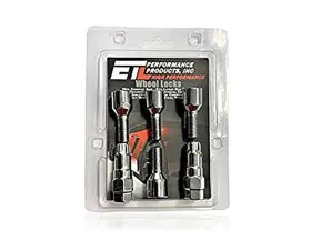 ETL Performance M12 x 1.50 4 Set Chrome Bolt Style Wheel Lock