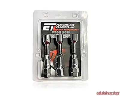 ETL Performance M12 x 1.50 4 Set Chrome Bolt Style Wheel Lock - LBG-12B2542-A2