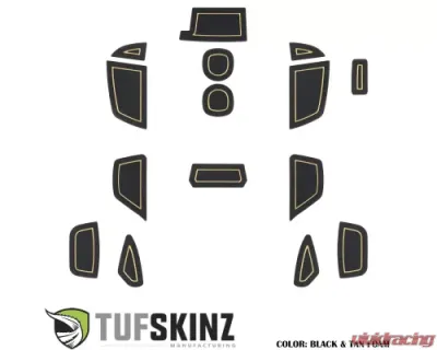Tufskinz Interior Foam Inserts Left Hand Black/Tan Subaru WRX 2015-2021 - FOC018-FTN-X