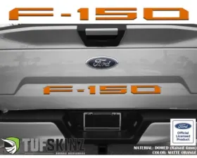 Tufskinz (F-150) Tailgate Letter Inserts Matte Orange Ford F-150 2018-2020