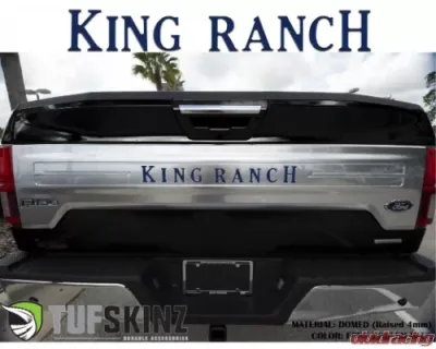 Tufskinz KING RANCH Tailgate Letter Inserts OE Color Ford Emblem Blue Ford F-150 2018-2020 - FRD009-BEF-G