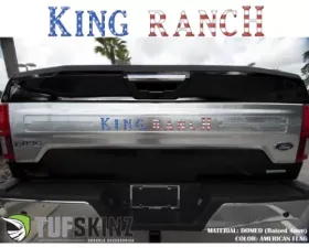 Tufskinz KING RANCH Tailgate Letter Inserts American Flag Ford F-150 2018-2020