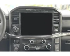Tufskinz 1 Inch Touch Screen Accent Trim Real Carbon Fiber Raw Ford F-150 2021-2022