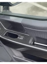 Tufskinz Driver/Passenger Front Door Accent Trim Front Doors Only Real Carbon Fiber Domed Real Carbon Fiber Domed Ford F-150 2021-2022                                     - FRD038-DCF-G - Image 2