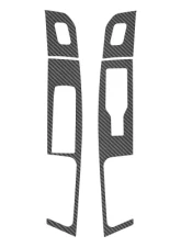 Tufskinz Driver/Passenger Front Door Accent Trim Front Doors Only Real Carbon Fiber Raw Real Carbon Fiber Raw Ford F-150 2021-2022                                     - FRD038-RCF-X - Image 2