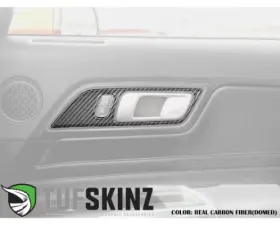 Tufskinz Door Handle Surround(Hard Top Only) Accent Trim Real Carbon Fiber Domed Ford Mustang 2015-2022