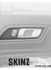 Tufskinz Door Handle Surround(Hard Top Only) Accent Trim Real Carbon Fiber Domed Ford Mustang 2015-2022                                     - MUS009-DCF-G - Image 2