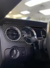 Tufskinz Speedo Accent Trim Fits Real Carbon Fiber Domed Ford Mustang 2010-2014                                     - MUS015-DCF-G - Image 2