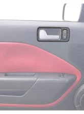 Tufskinz Door Handle Surround Real Carbon Fiber Domed Ford Mustang 2005-2009                                     - MUS034-DCF-G - Image 2