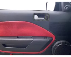 Tufskinz Door Handle Surround Real Carbon Fiber Raw Ford Mustang 2005-2009