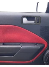 Tufskinz Door Handle Surround Real Carbon Fiber Raw Ford Mustang 2005-2009                                     - MUS034-RCF-X - Image 2