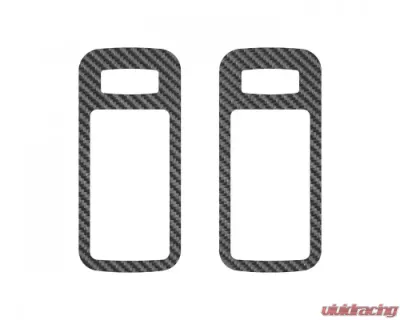 Tufskinz Door Handle Surround Real Carbon Fiber Raw Ford Mustang 2005-2009 - MUS034-RCF-X
