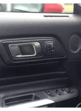 Tufskinz Door Handle Inner Accent Accent Trim Real Carbon Fiber Domed Ford Mustang 2015-2022                                     - MUS056-DCF-G - Image 2