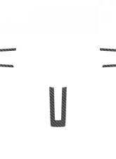 Tufskinz Steering Wheel Accent Trim Fits Real Carbon Fiber Raw Ford Mustang 2010-2014                                     - MUS063-RCF-X - Image 2