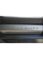 Tufskinz SUPER DUTY Glove Box Letter Inserts Black/Silver American Flag Ford Super Duty 2017-2019                                     - SUP052-GTO-047-G - Image 2