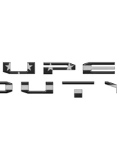 Tufskinz SUPER DUTY Glove Box Letter Inserts Black/Silver American Flag Ford Super Duty 2017-2019                                     - SUP052-GTO-047-G - Image 2