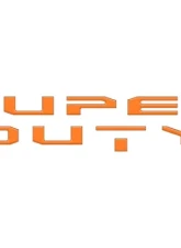 Tufskinz SUPER DUTY Glove Box Letter Inserts Gloss Orange Ford Super Duty 2017-2019                                     - SUP052-ORG-G - Image 2