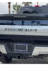Tufskinz King Ranch Tailgate Letter Inserts Gloss Black Ford Super Duty 2020-2021                                     - SUP064-BLK-G - Image 2