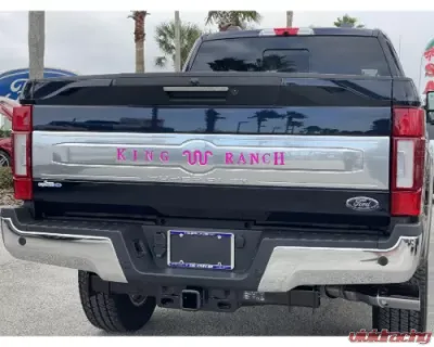 Tufskinz King Ranch Tailgate Letter Inserts Hot Pink Ford Super Duty 2020-2021 - SUP064-HPK-G