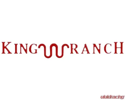 Tufskinz King Ranch Tailgate Letter Inserts Gloss Red Ford Super Duty 2020-2021 - SUP064-RED-G