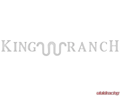 Tufskinz King Ranch Tailgate Letter Inserts Gloss White Ford Super Duty 2020-2021 - SUP064-WHT-G