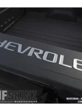 Tufskinz "CHEVROLET" Bed Rail Letter Inserts(PAIR) Letter Inserts Liquid Chrome Chevrolet Silverado 2014-2018                                     - SVD001-DC-G - Image 2