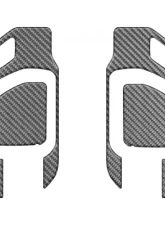 Tufskinz Door Handle Surround Accents Accent Trim Front Doors Only Real Carbon Fiber(Domed-Matte) Real Carbon Fiber(Domed-Matte) Chevrolet Silverado 2019-2021                                     - SVD036-DCF-M - Image 2