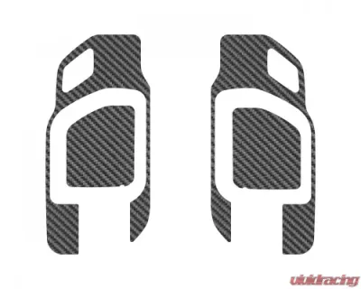 Tufskinz Door Handle Surround Accents Accent Trim Front Doors Only Real Carbon Fiber Raw Real Carbon Fiber Raw Chevrolet Silverado 2019-2021 - SVD036-RCF-X