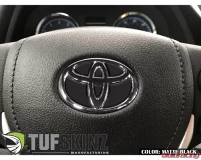 Tufskinz Steering Wheel Inserts Inserts Matte Black Toyota Corolla 2014-2021 - TAC032-COR-BLK-M