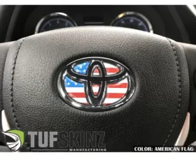 Tufskinz Steering Wheel Inserts Inserts American Flag Toyota Corolla 2014-2021
