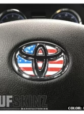 Tufskinz Steering Wheel Inserts Inserts American Flag Toyota Corolla 2014-2021                                     - TAC032-COR-GTO-RWB-G - Image 2