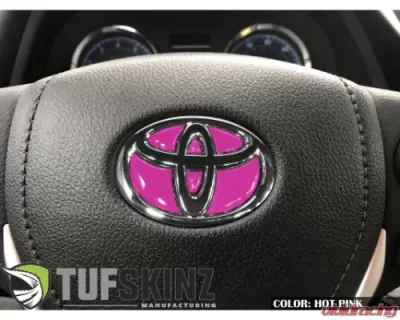 Tufskinz Steering Wheel Inserts Inserts Hot Pink Toyota Corolla 2014-2021 - TAC032-COR-HPK-G